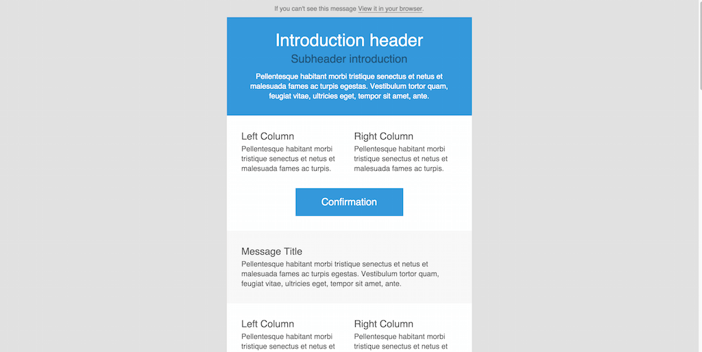 send email using html template