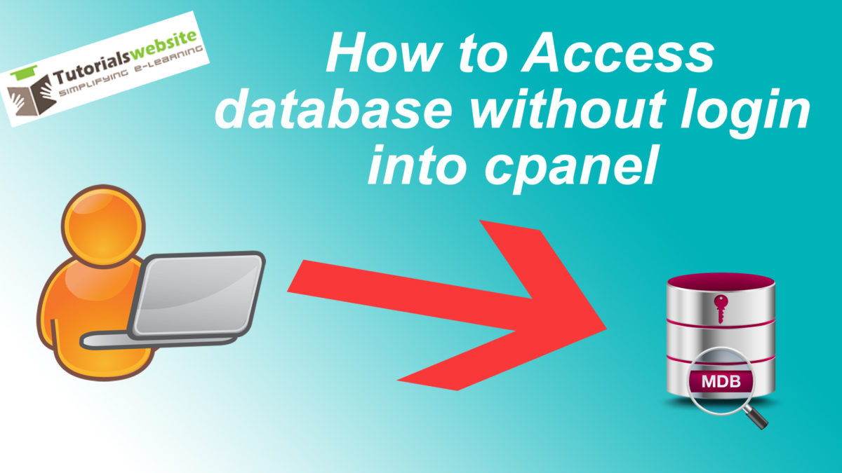 How to access database without login into cpanel from my domain name
