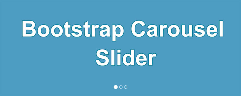 Bootstrap Carousel slider