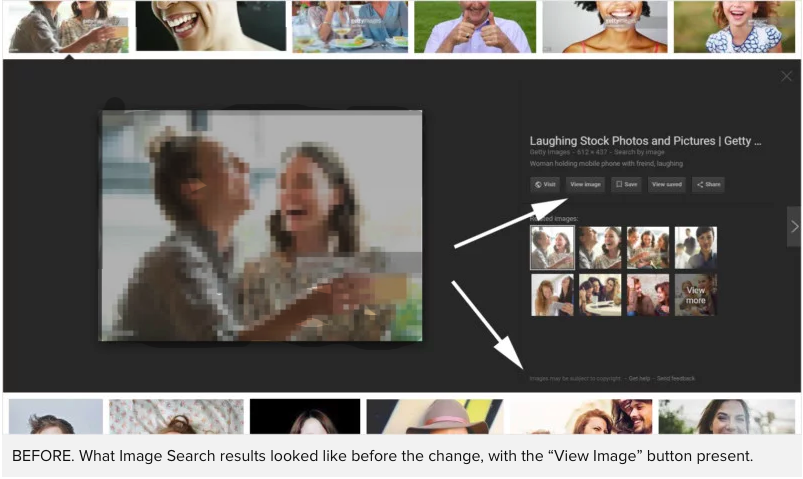 Google Removes 'View Image' Button from Image Search to Protect Photos