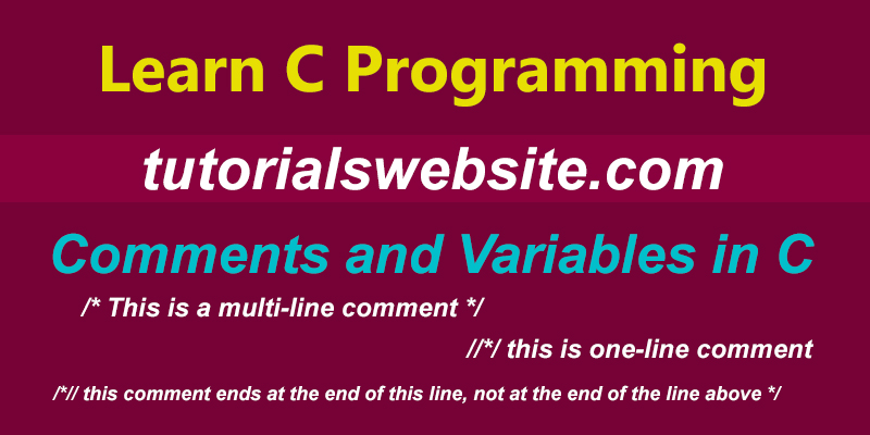 comment-variable-in-c