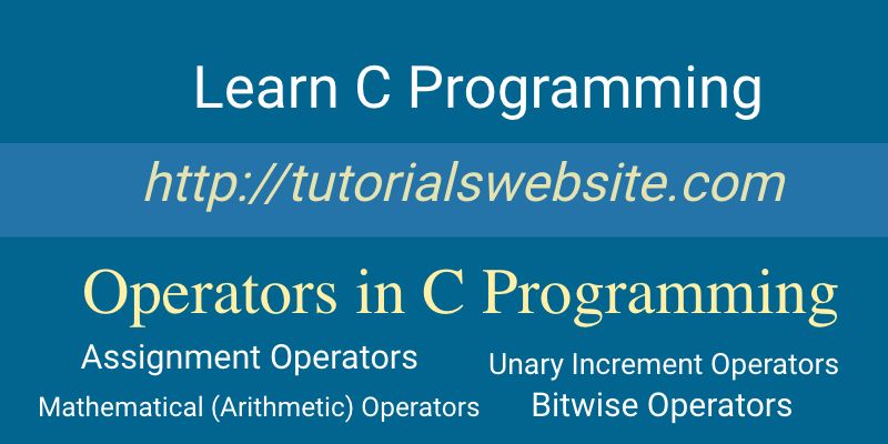 operators-in-c-programming