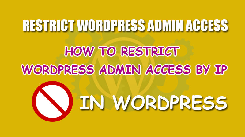 Restrict admin access by ip address