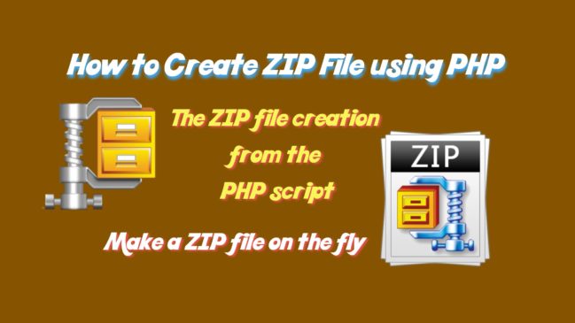How to Create ZIP File using PHP - Tutorialswebsite