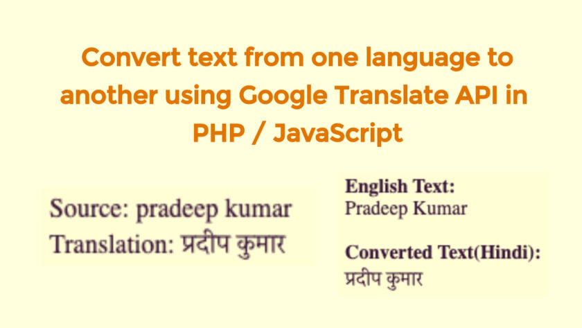 Google Translate API in PHP / JavaScript