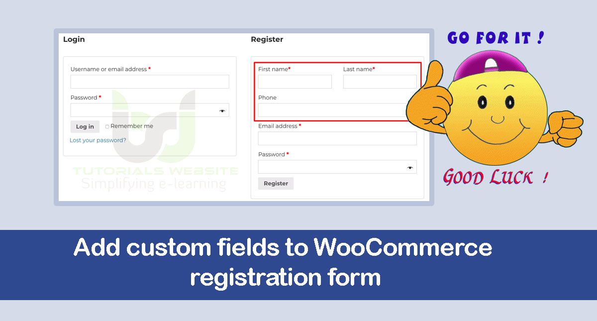 Form fields registration Getting Familiar