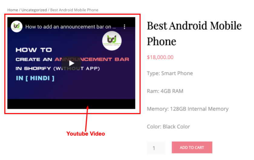 Add Video in Product Image WooCommerce