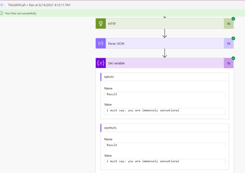 Third-Party API using Microsoft Power Flow