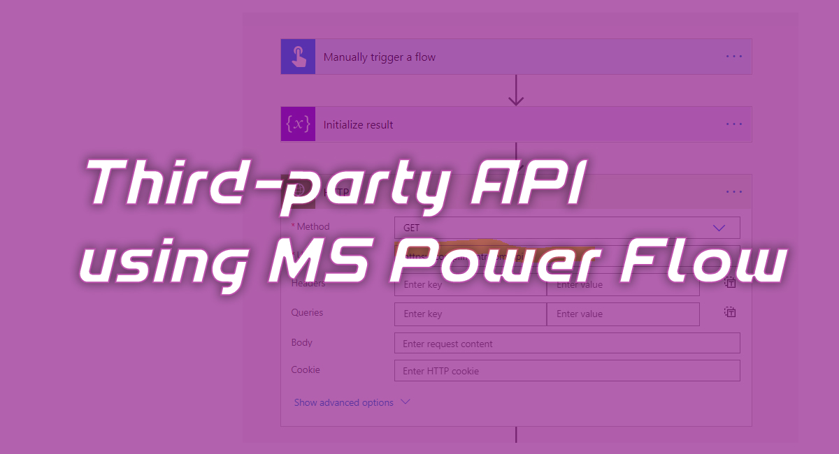Third-party API using MS Power Flow