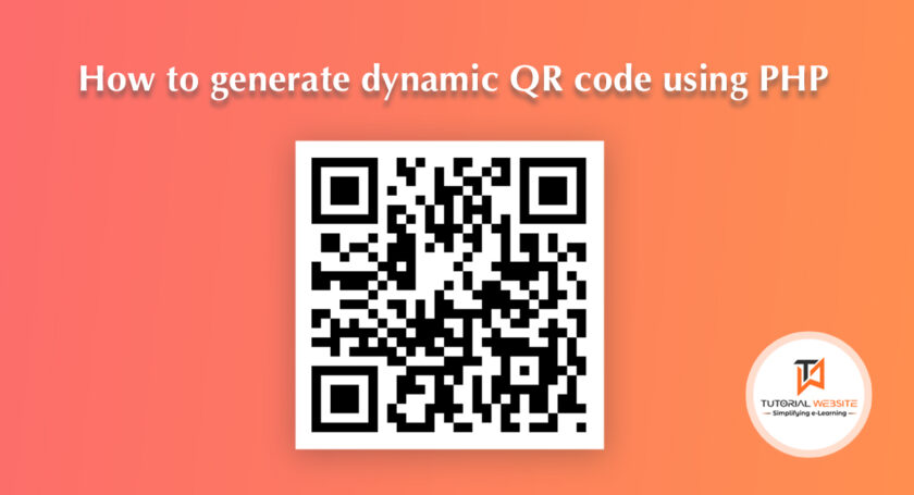 generate dynamic QR code using PHP