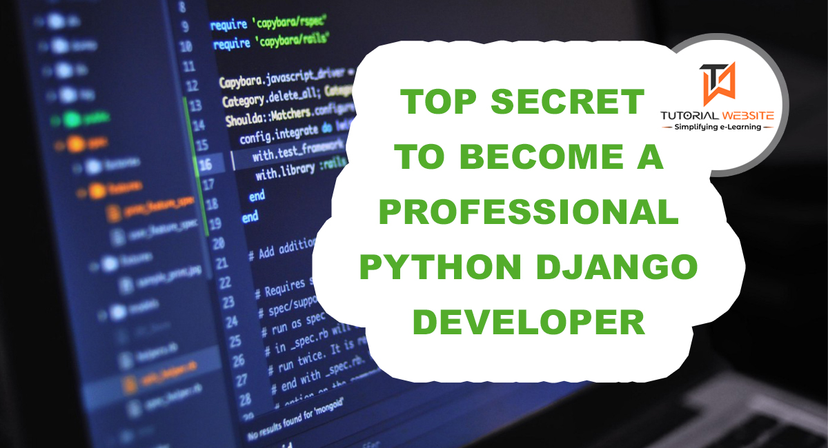 become a professional python Django developer