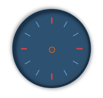 analog clock using css and javascript