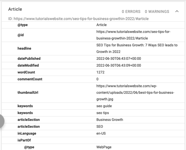 Schema Markup