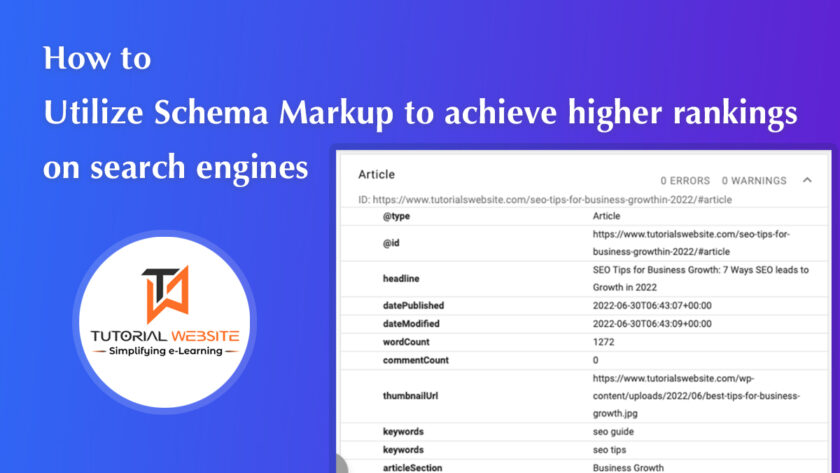 Schema Markup to achieve higher rankings on search engines