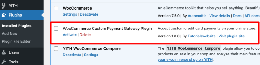 Create Custom Payment Gateway for WooCommerce
