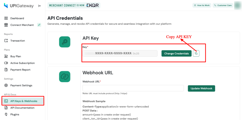 Integrate UPIGateway Dynamic QR Code in php