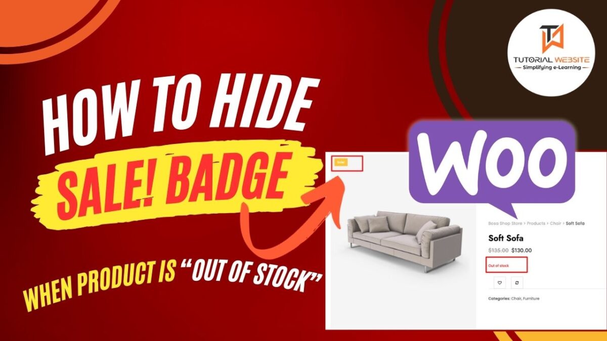 Hide Sale! Badge When Product is Out of Stock in WooCommerce