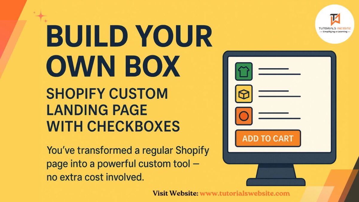 Build Your Own Box: Shopify Custom Landing Page With Checkboxes