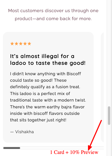 Reviews Slider in Shopify without app