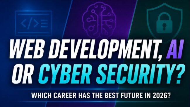 Web Development, AI or Cyber Security – Best Career Option in 2026