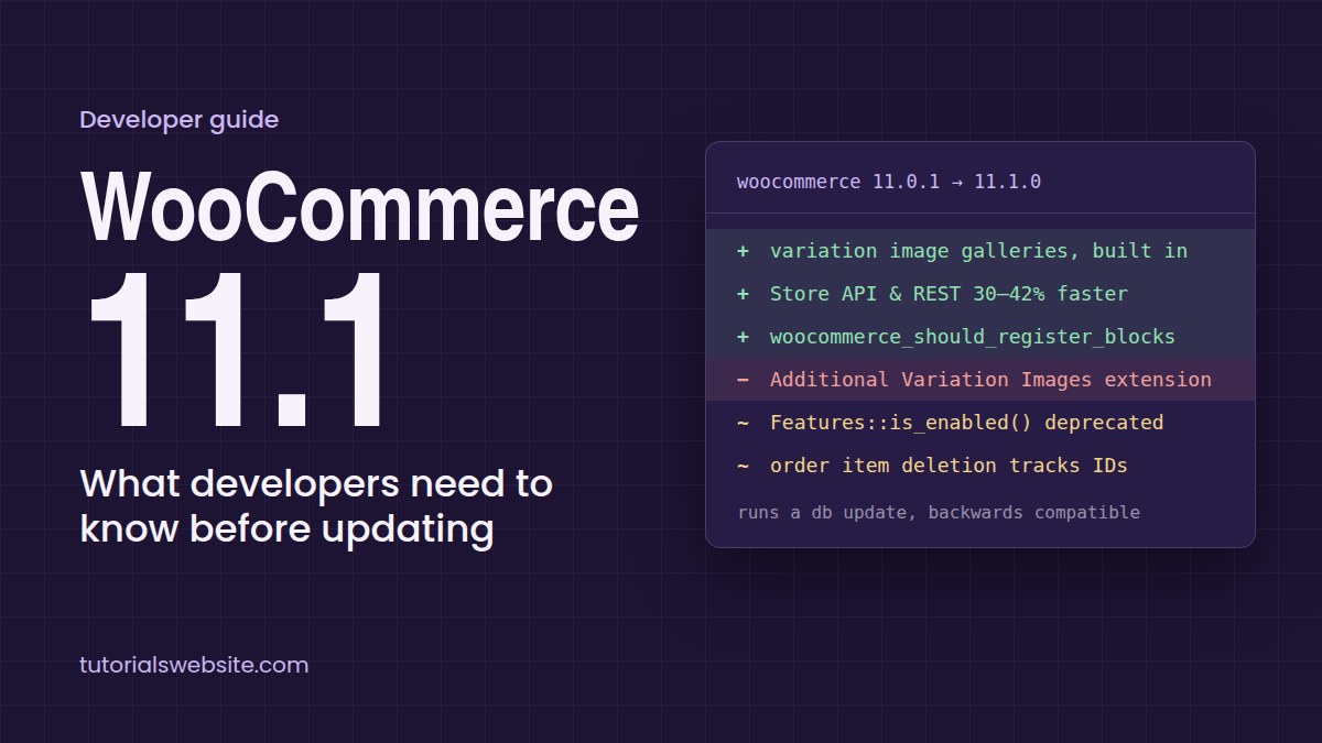 WooCommerce 11.1- What Developers Need to Know