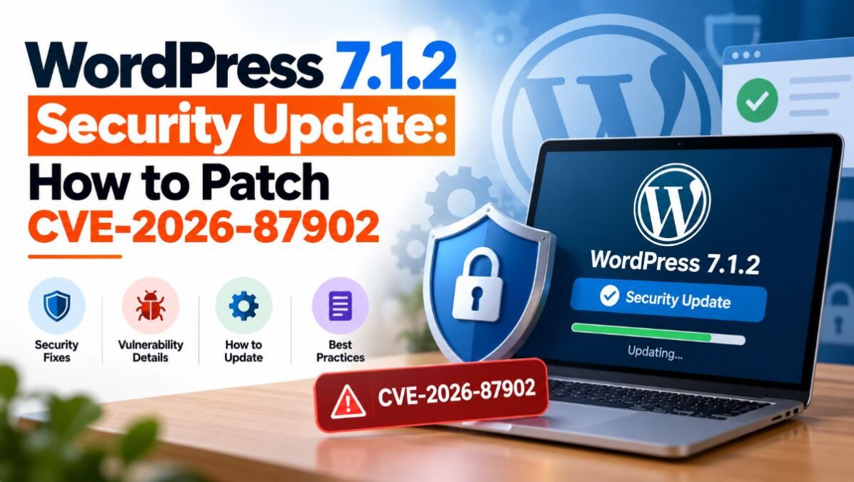WordPress 7.1.2 security update screen in the WordPress dashboard