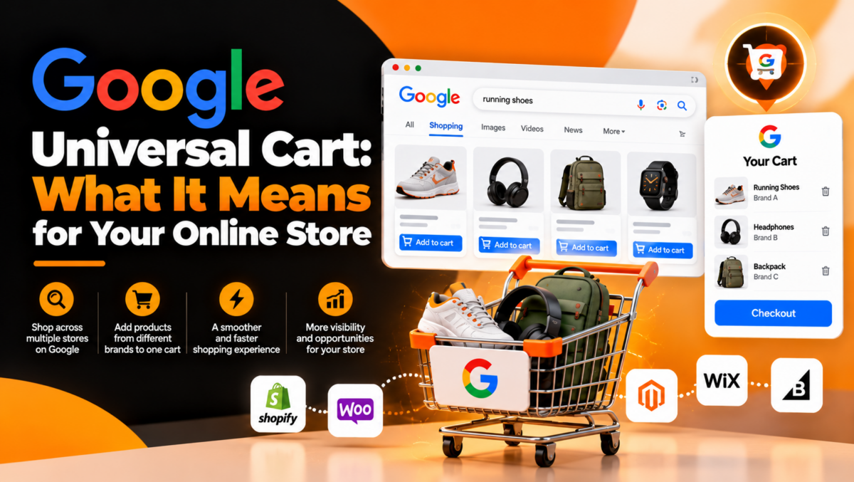 Google Universal Cart showing products from multiple stores in Google Search