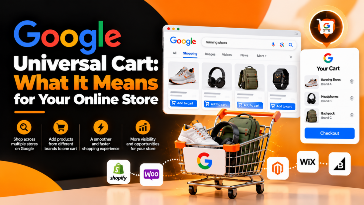 Google Universal Cart showing products from multiple stores in Google Search
