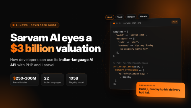 Sarvam AI Funding Talks: How Developers Can Use Its API
