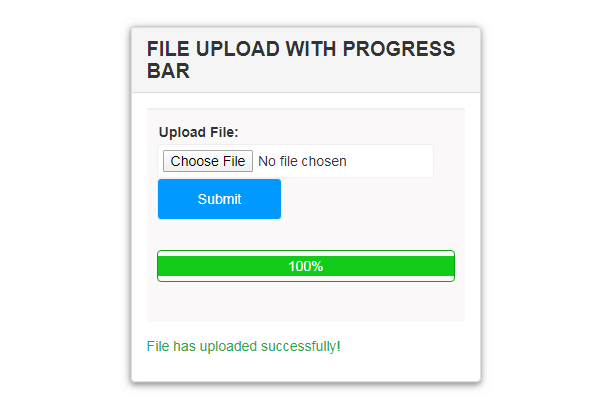 File Upload with Progress Bar